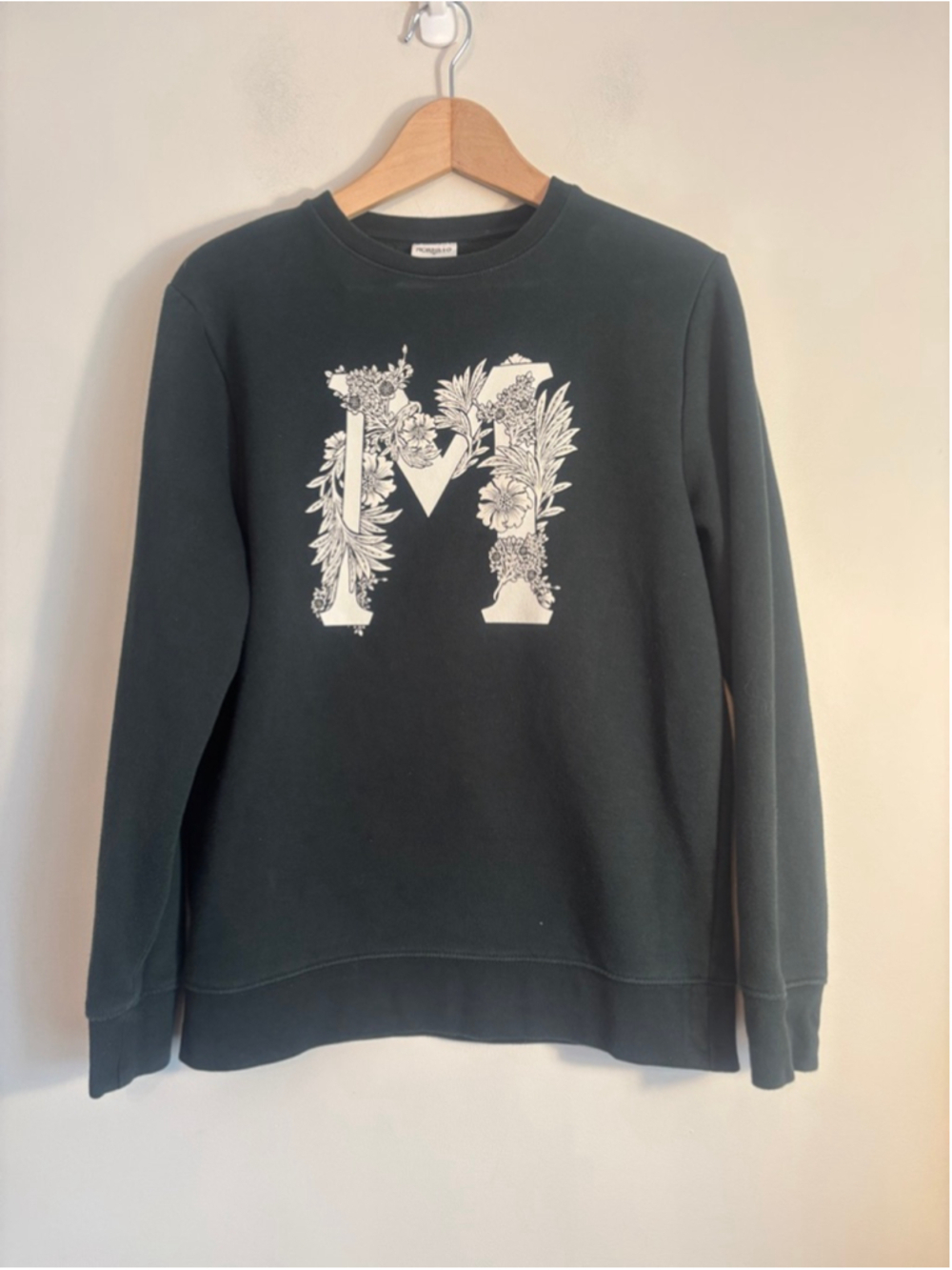 Morris & Co. x H&M Dark Green Floral M Sweatshirt Womens Size Small